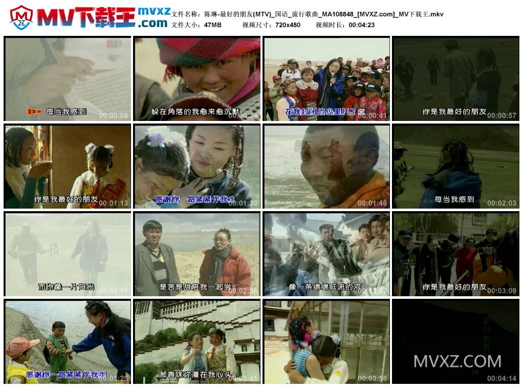 陈琳-最好的朋友(MTV)_国语_流行歌曲_MA108848
